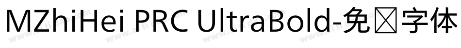 MZhiHei PRC UltraBold字体转换